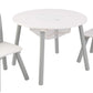 Round Table and 2 Chair Set for kids (Gray)