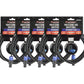 Precision Audio 5 Pack Speakon to Speakon Cable Amp Mixer Speaker 10m SPEAKON10