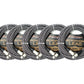 Precision Audio 5 Pack XLR to XLR Braided Studio Microphone Lead Low Noise Silver MLEADWEAVE10 10m