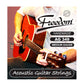 Freedom 10 Pack Acoustic Guitar Strings - Medium Gauge AG349-10PK