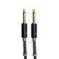 Precision Audio 5 Pack 1/4" To 1/4" 6.35mm Deluxe Coil Studio Guitar Lead Straight to Straight GLEADC3 3m