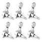 Tuning Pegs Machine Heads for Electric Guitars 6-in-Line Chrome 6pc K805