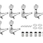 Tuning Pegs Machine Heads for Electric Guitars 6-in-Line Chrome 6pc K805