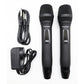 Twin Channel Professional Wireless Microphone System Dual XLR Out MIC24