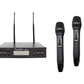 Twin Channel Professional Wireless Microphone System Dual XLR Out MIC24