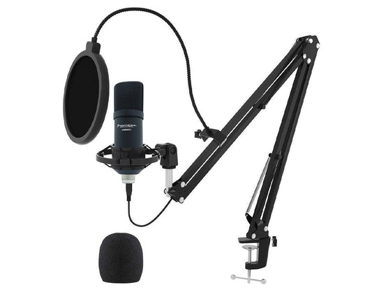 USB Mic Kit USB Microphone Shock Mount Boom Arm Pop Filter USBMIC1KIT