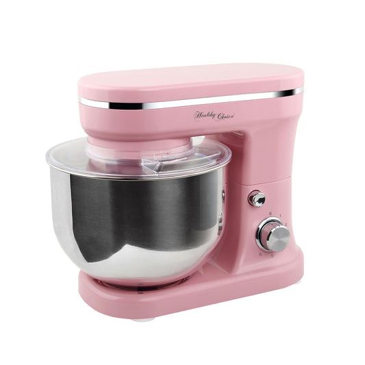 1200W Mix Master 5L Kitchen Stand Mixer w/Bowl/Whisk/Beater - Pink