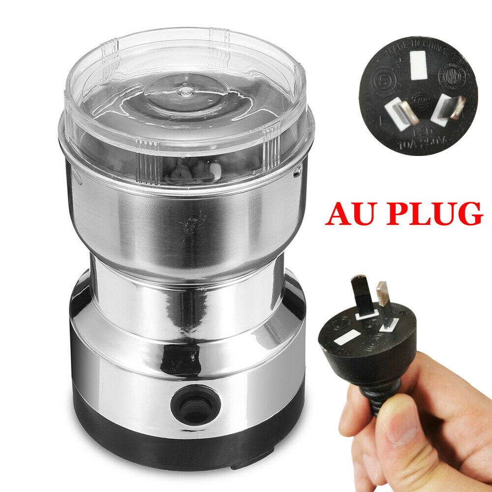 Electric Coffee Grinder Coffee Bean Nut Spice Milling Grinding Machine AU Plug