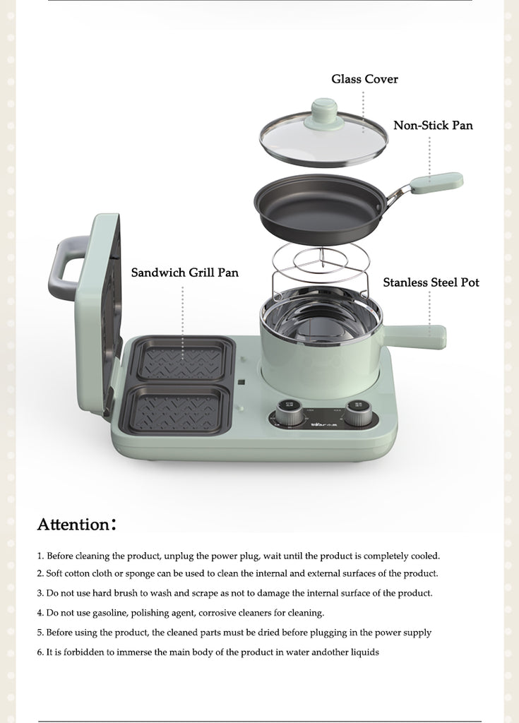 BEAR Multifunctional Breakfast Machine