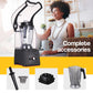 POLYCOOL Commercial Blender Quiet Enclosed Processor Smoothie Mixer Fruit, Black