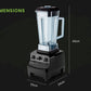 POLYCOOL 2L Commercial Blender Mixer Food Processor Smoothie Ice Crush Black