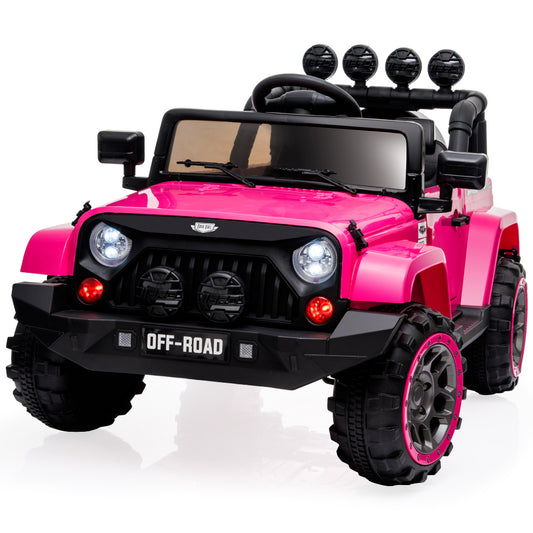 ROVO KIDS Electric Ride On Car 12V 4WD Jeep Inspired Girls Toy Battery Girls