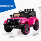 ROVO KIDS Electric Ride On Car 12V 4WD Jeep Inspired Girls Toy Battery Girls