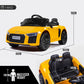 Rovo Kids Kids Ride-On Car Licensed AUDI R8 SPYDER Battery Electric Toy Remote 12V Yellow