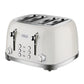 PHILEX 4-Slice White Toaster Bread Reheat Retro