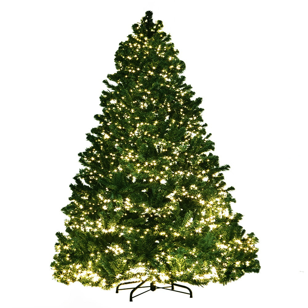 Jingle Jollys Christmas Tree 1.8M Xmas Tree with 1980 LED Lights Warm White