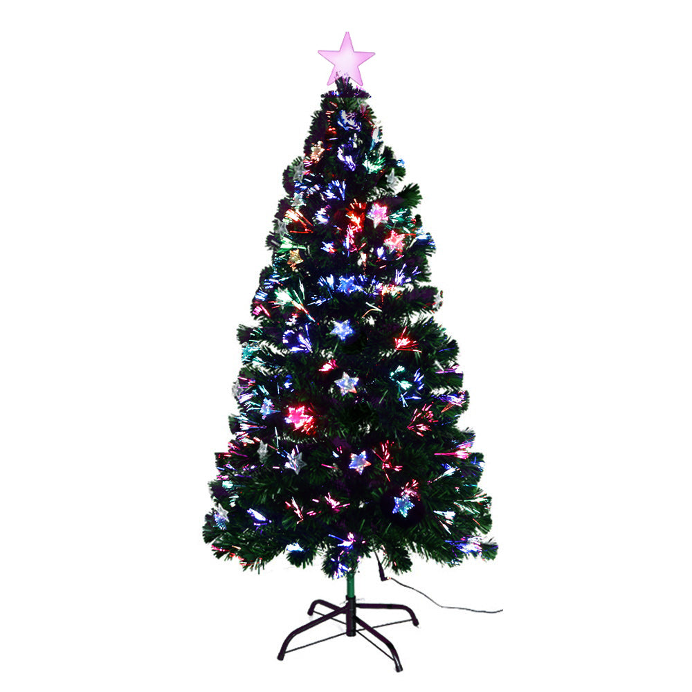 Jingle Jollys Christmas Tree 1.2M LED Xmas trees with Lights Multi Colour