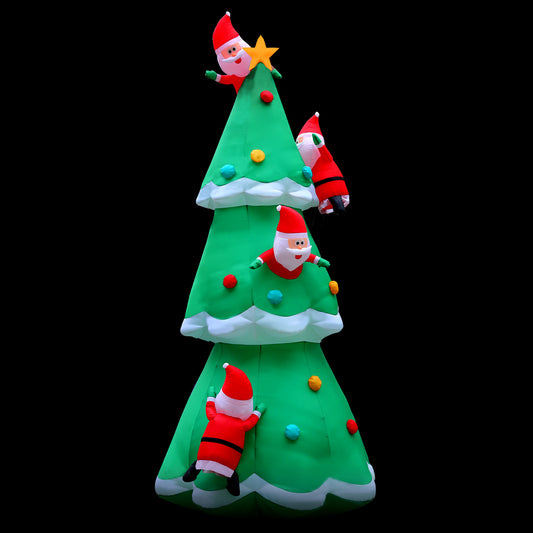 Jingle Jollys 5M Christmas Inflatable Santa on Christmas Tree Xmas Decor LED