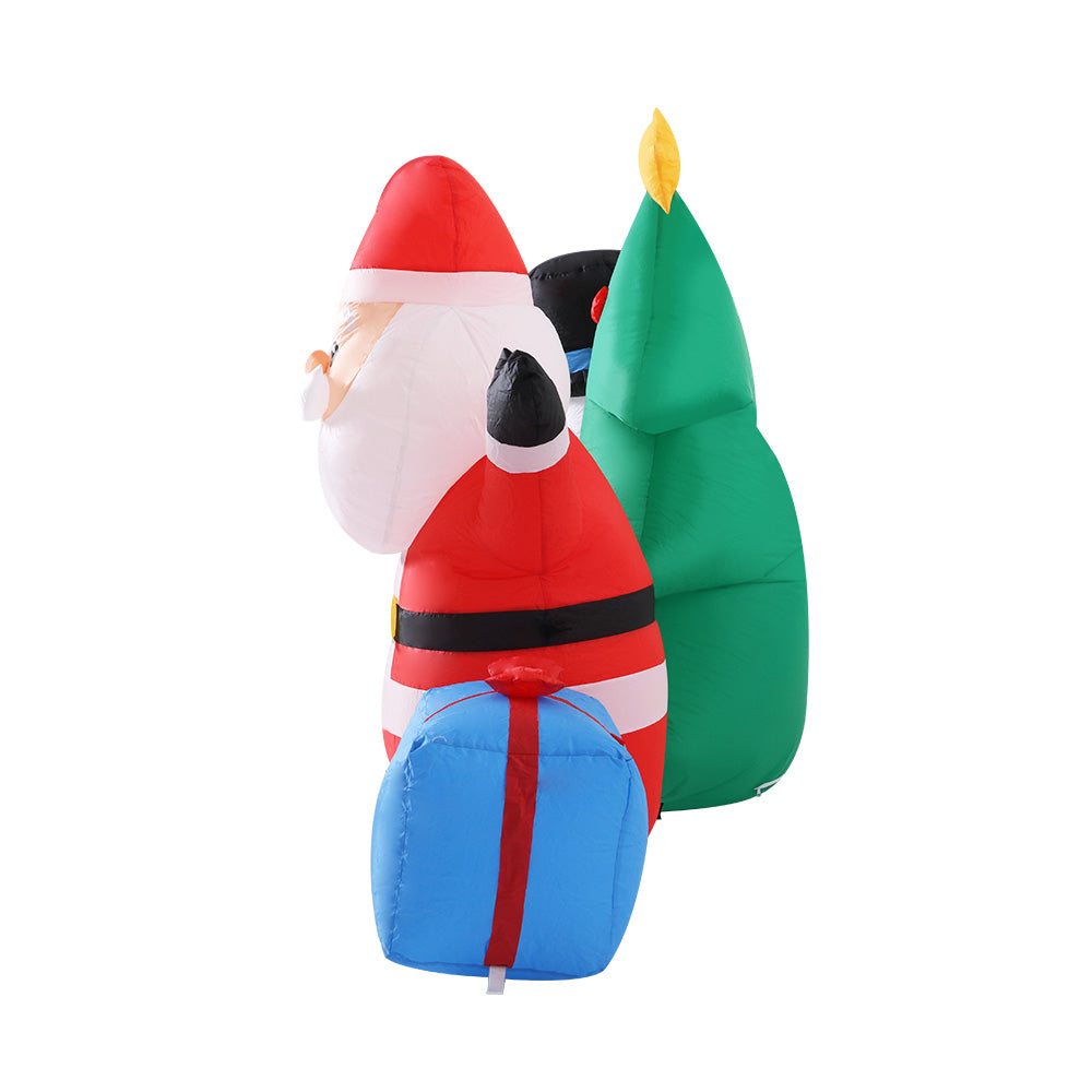 Jingle Jollys 2.7M Christmas Inflatable Tree Snowman Lights Outdoor Decorations