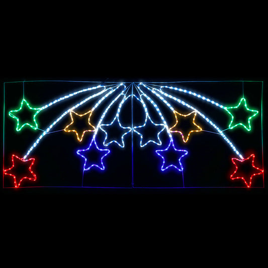 Jingle Jollys Christmas Motif Lights LED Star Fall Light Waterproof Outdoor Xmas