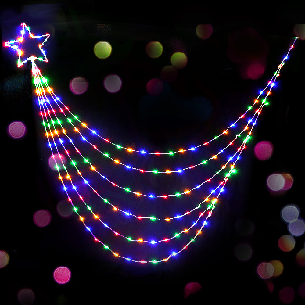 Jingle Jollys 3M Christmas Curtain Fairy Lights String 480 LED Party Wedding